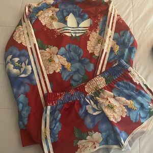 Adidas Originals Chita Floral Top and Shorts set.